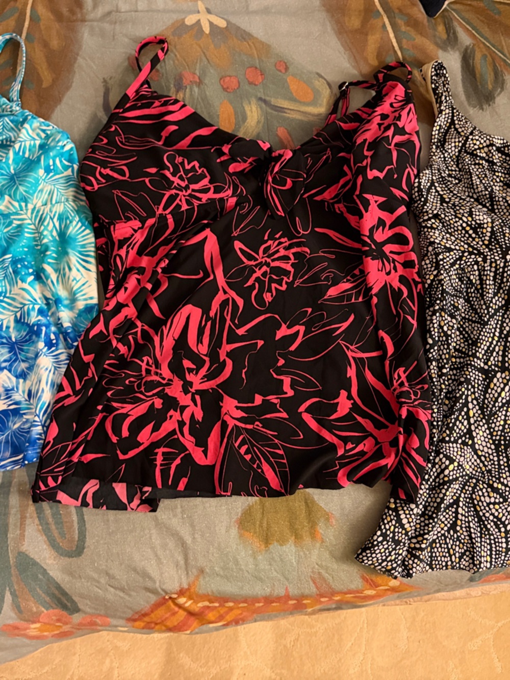 3 Miraclesuit, Magicsuit, Swimsuits for All, 3 Included!  Floral Tankini Tops 16